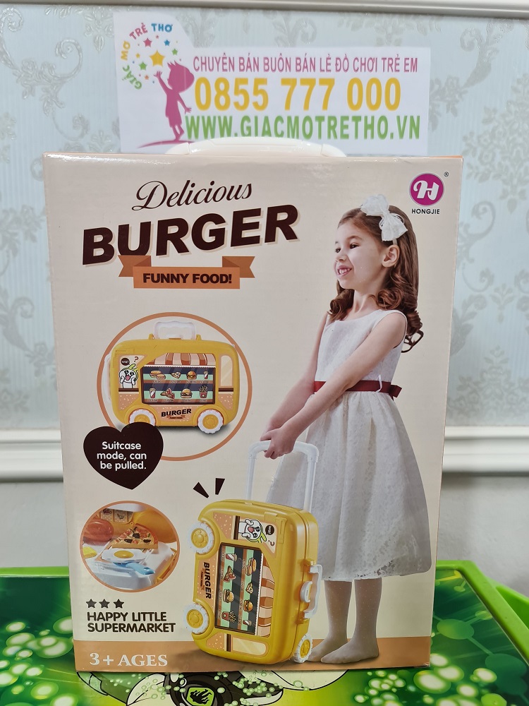 Hộp vali kéo burger 717-3 (36/T)
