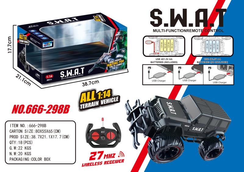 Xe điều khiển SWAT 666-298B (18/T)