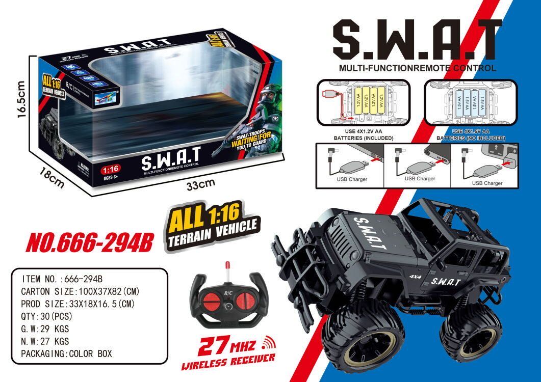 Xe điều khiển SWAT 666-294B (30/T)