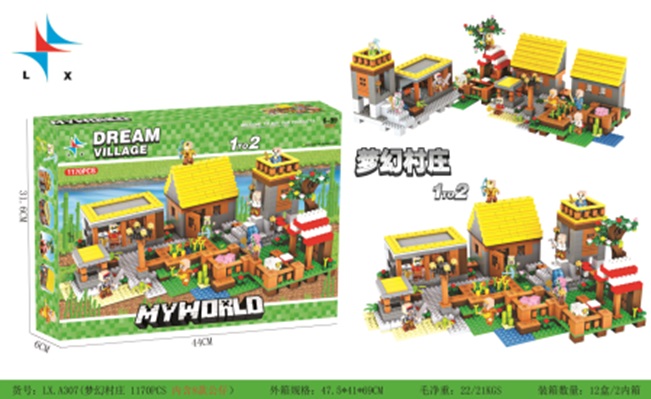 Bộ đồ chơi ghép hình My World LX.A307 (12/T)
