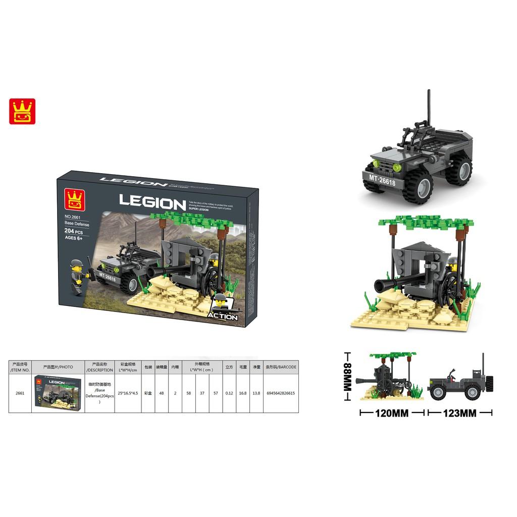 Hộp ghép hình xe quân sự 2661 (64/T)