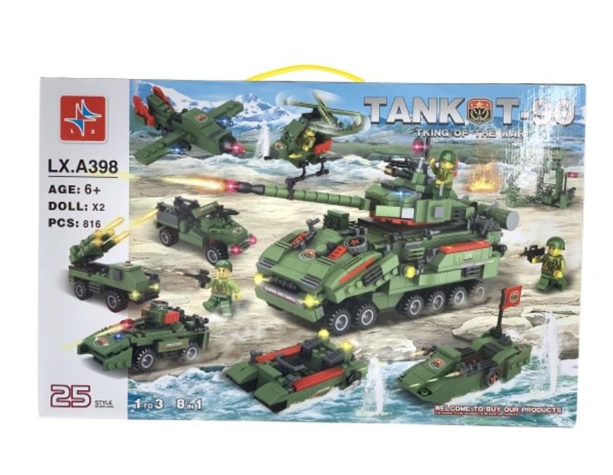 Bộ ghép hình xe TANK LX. A398 (12/T)