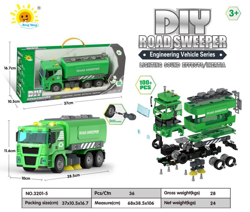 Hộp đồ chơi xe môi trường 3201-5 (36/T)