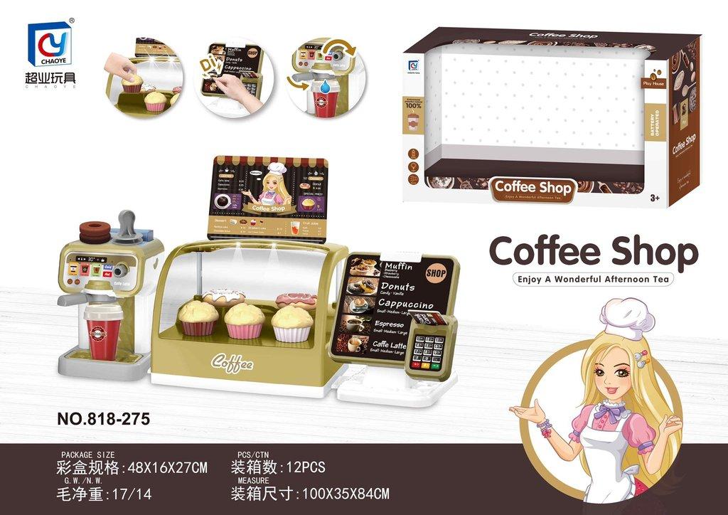 Hộp đồ chơi bán hàng Coffee Shop 818-275 (12/T)