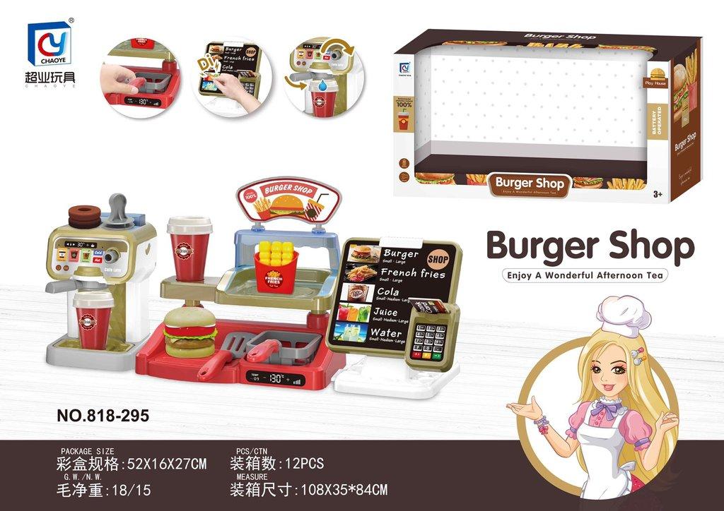Hộp đồ chơi bán hàng Burger Shop 818-295 (12/T)