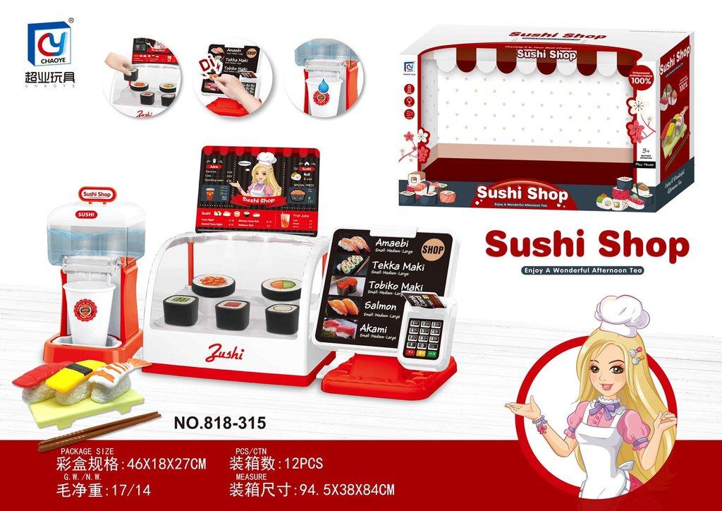 Hộp đồ chơi bán hàng Sushi Shop 818-315 (12/T)