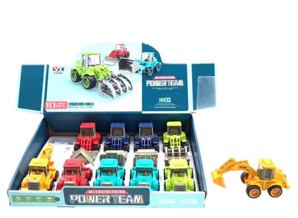 Hộp 10 chiếc xe chạy đà 988X (24/T)