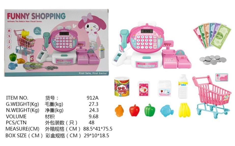 Hộp đồ chơi máy tính tiền 912A (48/T)