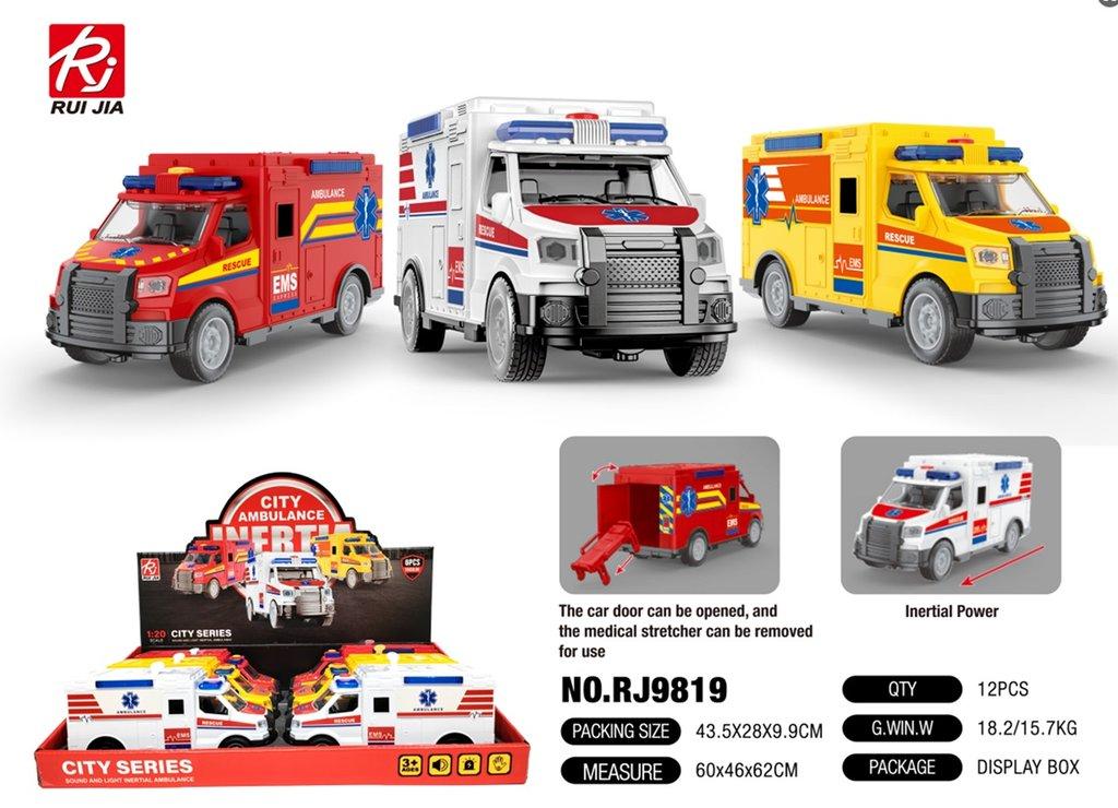 Hộp 6 xe cứu thương RJ9819 (12/T)