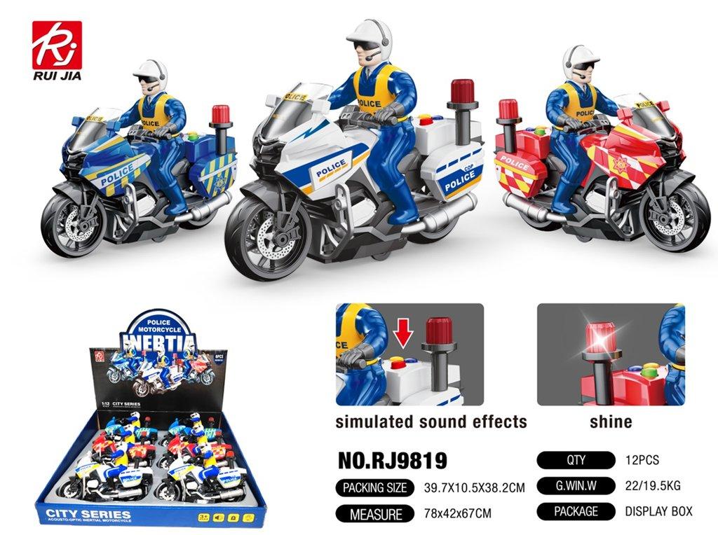 Hộp 6 xe moto cảnh sát RJ9822 (12/T)